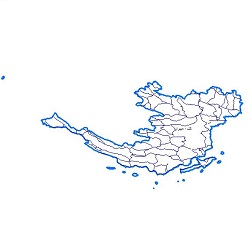 نقشه راه های ارتباطی حوضه آبریز رودخانه های کل – مهران و جزایر خلیج فارس