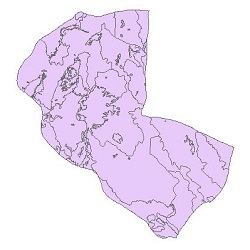 نقشه کاربری اراضی شهرستان منوجان