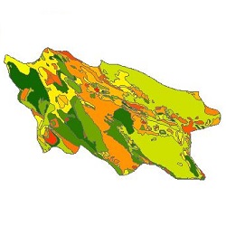 نقشه ی زمین شناسی شهرستان شیراز