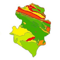 نقشه ی زمین شناسی شهرستان چناران