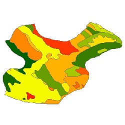 نقشه ی زمین شناسی شهرستان ارسنجان